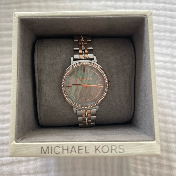 Michael Kors Cinthia Two Tone Watch - Picture 3 of 4
